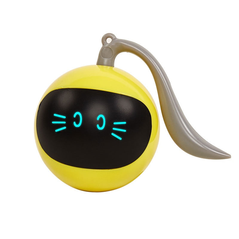 BPA Free Smart Interactive Cat Toy Ball USB ricaricabile giocattolo per  gatti automatizzato con luce colorata Power Ball Kitten Toy - AliExpress